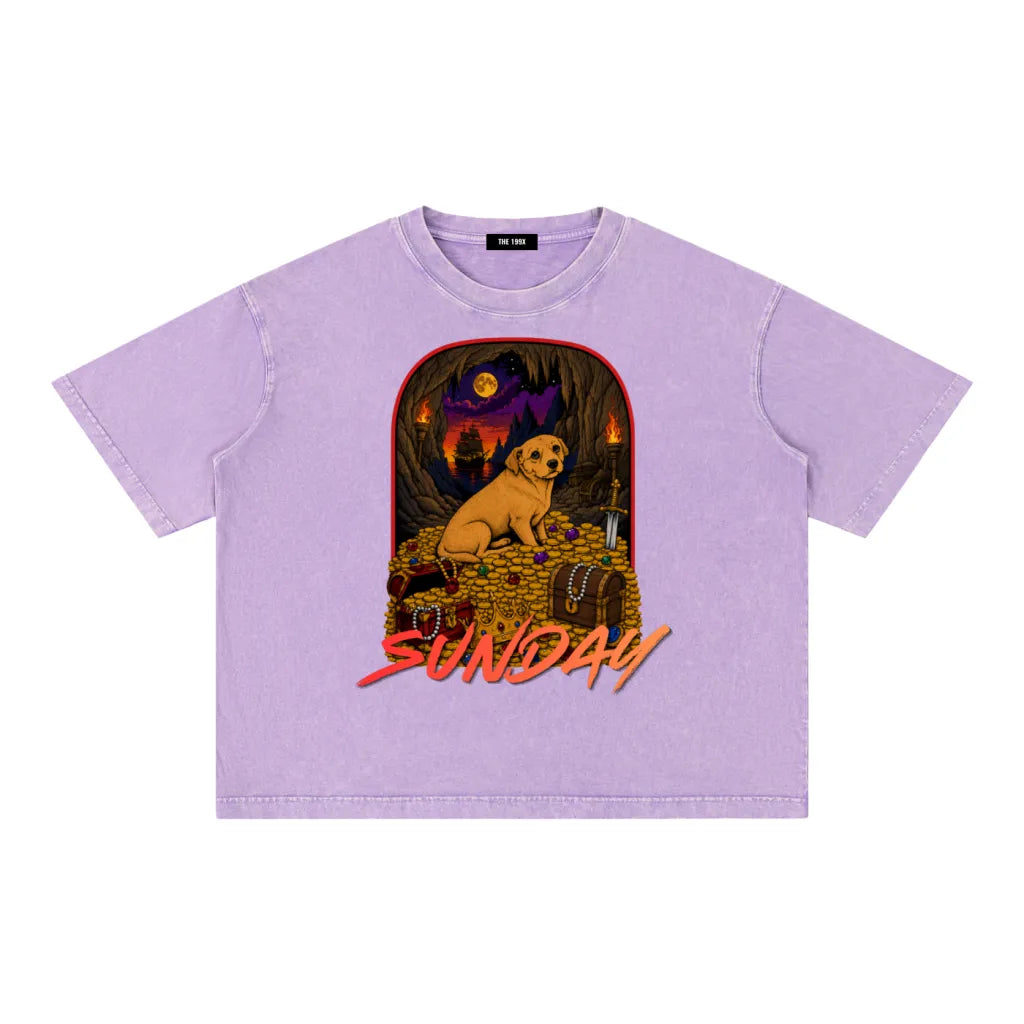 CUSTOM PALS Unisex Vintage Wash Boxy T-Shirt